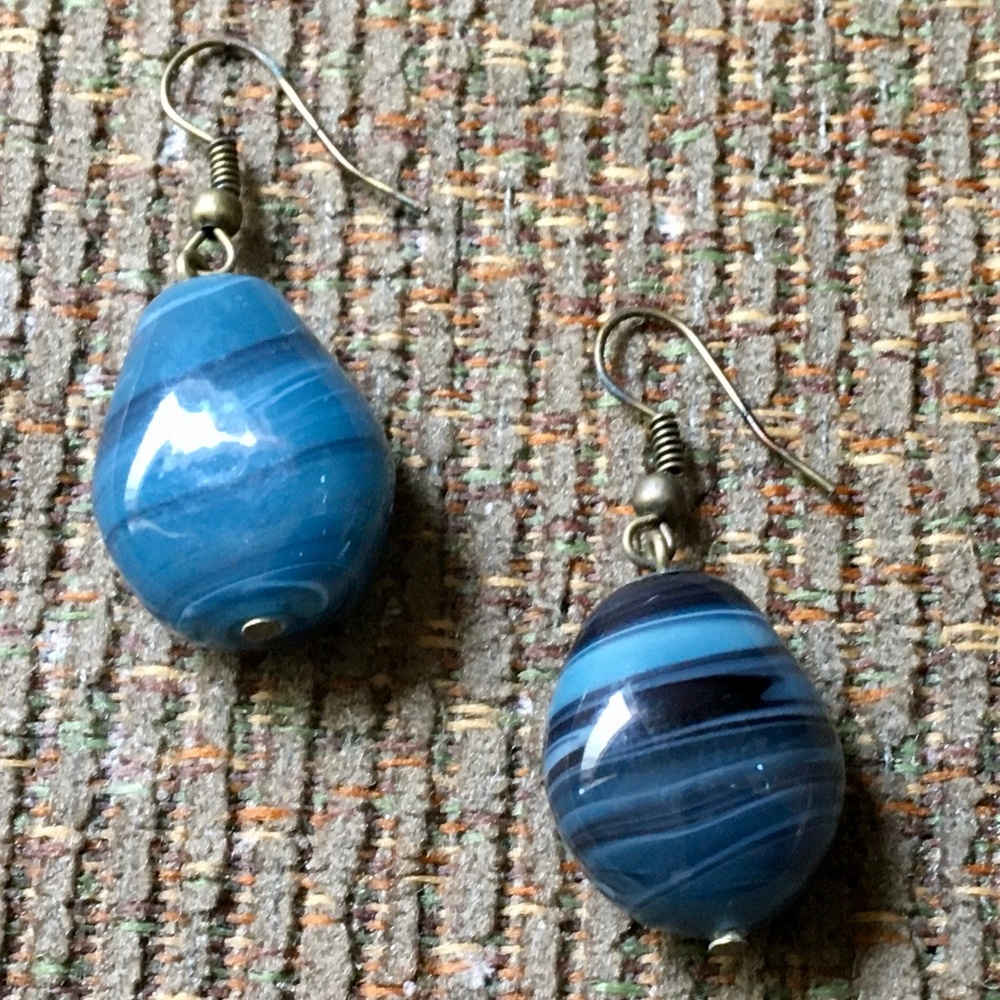 Beautiful Blue Stone Earrings